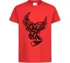 Детская футболка Сова з хокейною клюшкою Красный фото