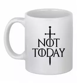 Чашка керамическая Beer is coming Белый фото