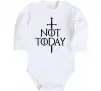 Детский боди Not today Белый фото