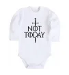 Детский боди Not today Белый фото