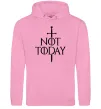 Мужская толстовка (худи) Not today Розовый фото
