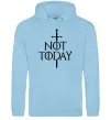 Мужская толстовка (худи) Not today Голубой фото