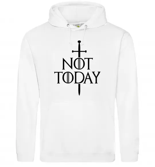 Женская толстовка (худи) Not today Белый фото