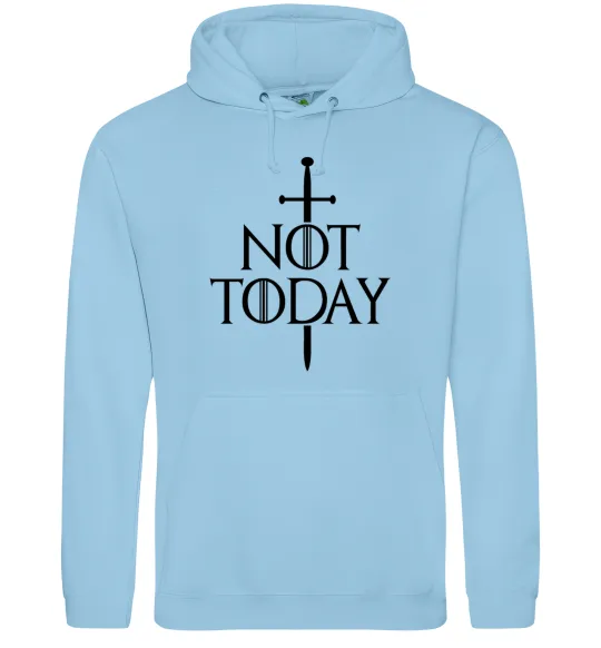 Жіноча толстовка (худі) Not today Блакитний фото