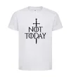 Детская футболка Not today Белый фото