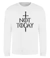 Свитшот Not today Белый фото