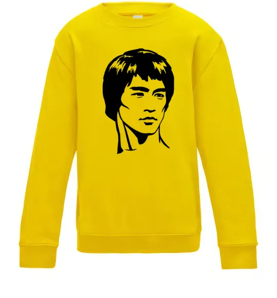 Дитячий світшот Брюс Лі Сонячно жовтий фото