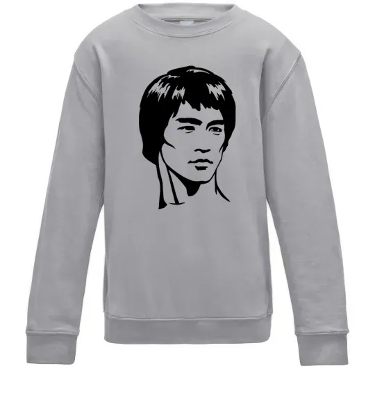 Дитячий світшот Брюс Лі Сірий меланж фото