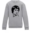 Дитячий світшот Брюс Лі Сірий меланж Дитячий світшот Брюс Лі Сірий меланж фото