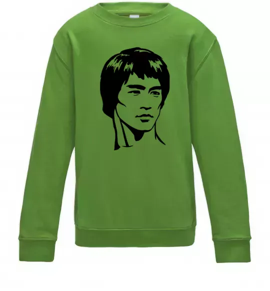 Дитячий світшот Брюс Лі Лаймовий фото