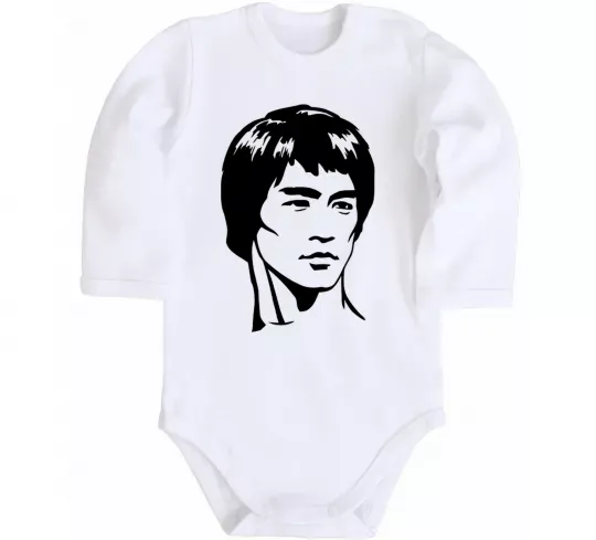 Детский боди Брюс Лі Белый фото