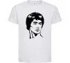Детская футболка Брюс Лі Белый Детская футболка Брюс Лі Белый фото