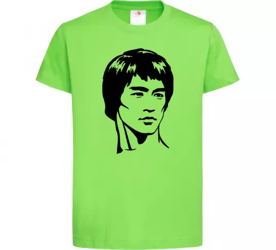 Детская футболка Брюс Лі Лаймовый фото