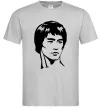 Чоловіча футболка Брюс Лі Сірий фото