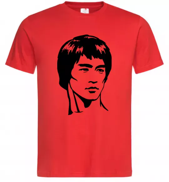 Чоловіча футболка Брюс Лі Червоний фото