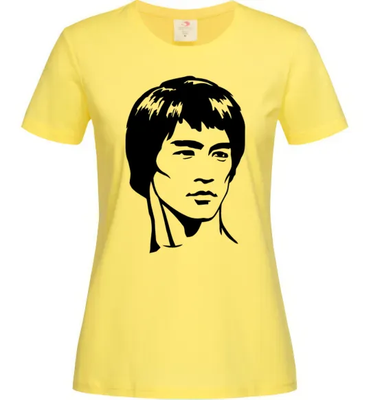 Женская футболка Брюс Лі Лимонный фото