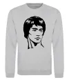 Свитшот Брюс Лі Серый меланж фото