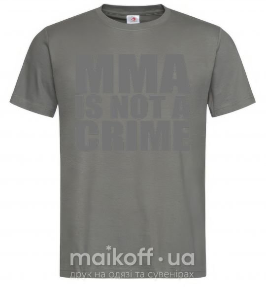 Мужская футболка MMA is not a crime Графит фото