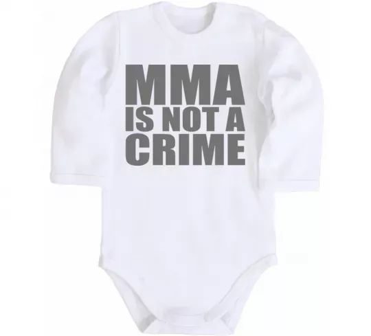 Детский боди MMA is not a crime Белый фото