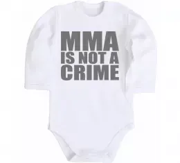 Дитячий бодік MMA is not a crime Білий фото