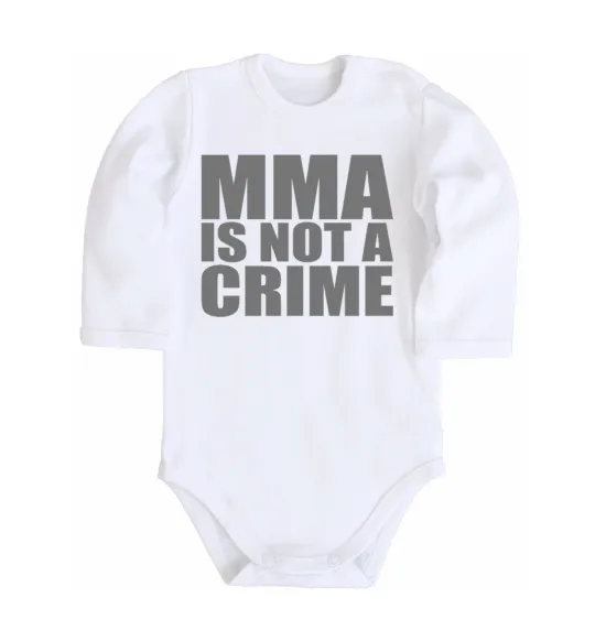 Детский боди MMA is not a crime Белый фото