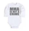 Детский боди MMA is not a crime Белый фото