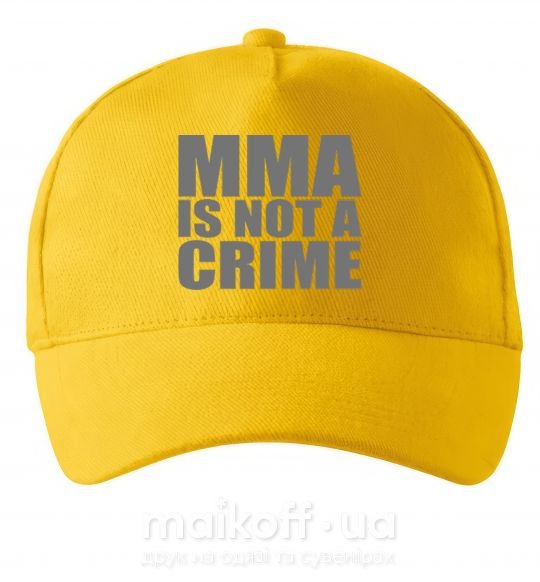 Кепка MMA is not a crime Сонячно жовтий фото