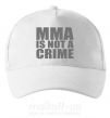 Кепка MMA is not a crime Белый фото