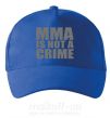 Кепка MMA is not a crime Ярко-синий фото