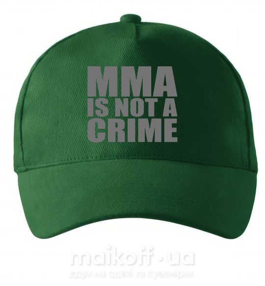 Кепка MMA is not a crime Темно-зеленый фото