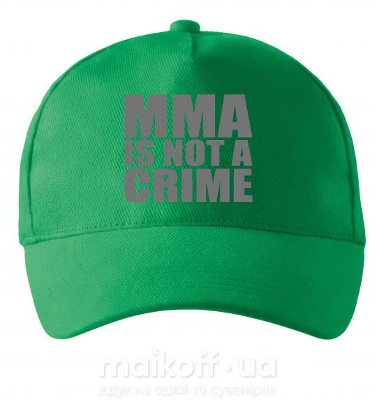 Кепка MMA is not a crime Зеленый фото