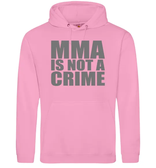 Мужская толстовка (худи) MMA is not a crime Розовый фото