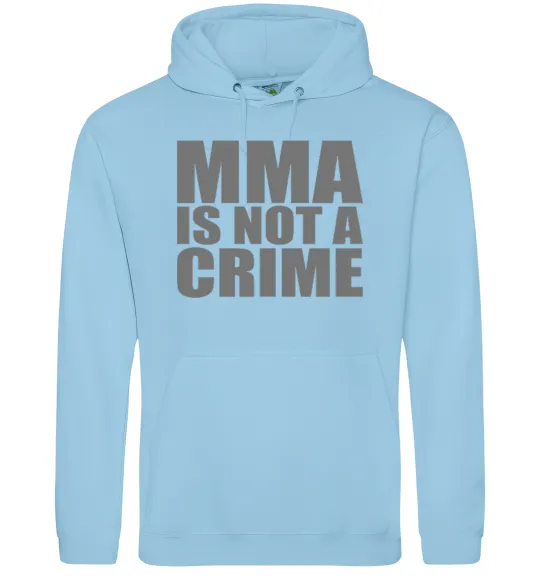 Мужская толстовка (худи) MMA is not a crime Голубой фото