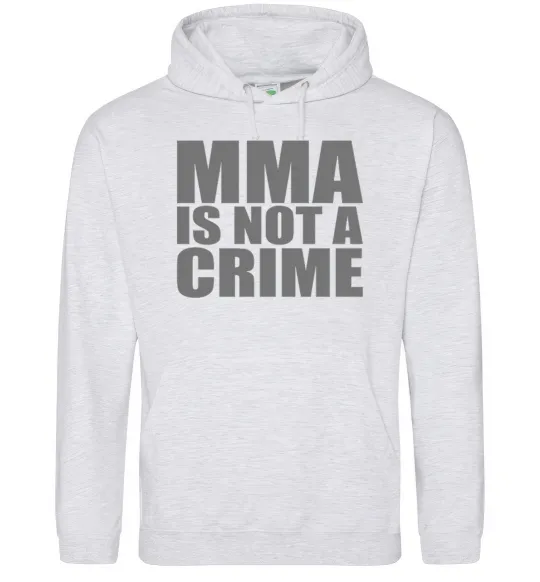 Жіноча толстовка (худі) MMA is not a crime Сірий меланж фото