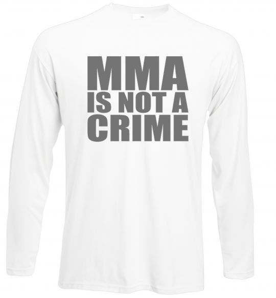 Лонгслів MMA is not a crime Білий фото