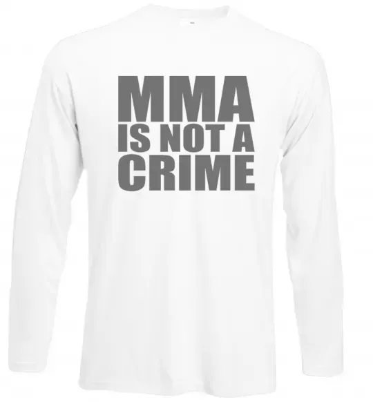 Лонгслів MMA is not a crime Білий фото