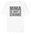 Футболка Оверсайз MMA is not a crime Белый фото