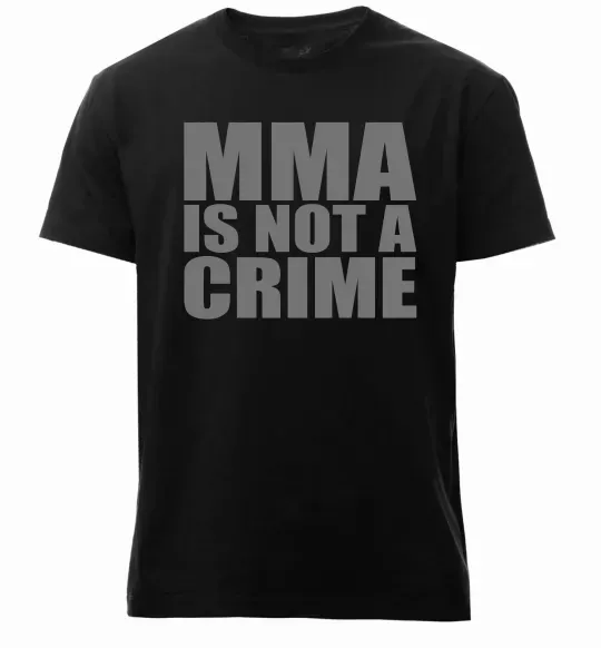 Мужская премиум футболка MMA is not a crime Черный фото