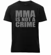 Мужская премиум футболка MMA is not a crime Черный фото