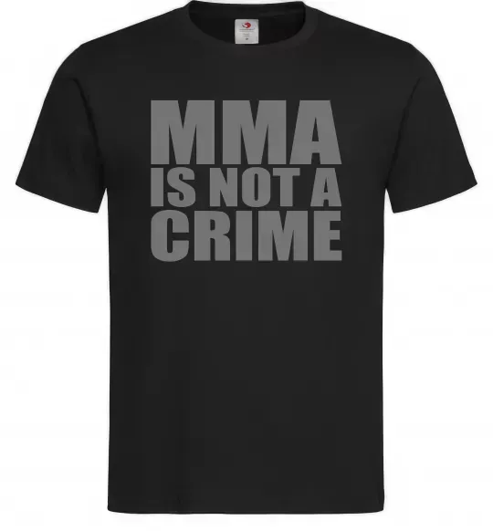 Чоловіча футболка MMA is not a crime Чорний фото