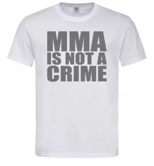 Чоловіча футболка MMA is not a crime Білий фото