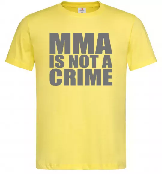 Чоловіча футболка MMA is not a crime Лимонний фото