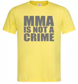 Чоловіча футболка MMA is not a crime Лимонний фото