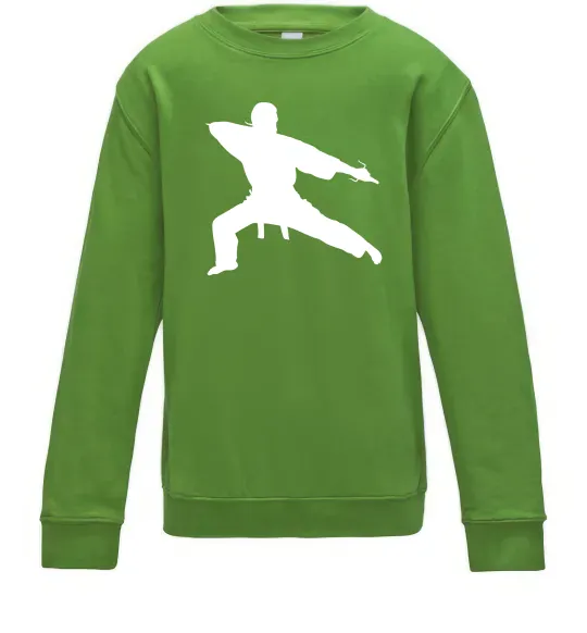 Детский Свитшот Метатель ножів Лаймовый фото