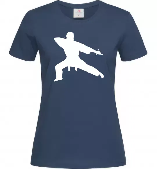 Жіноча футболка Метатель ножів Темно-синій фото