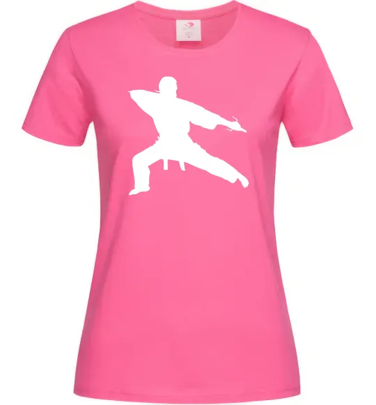 Жіноча футболка Метатель ножів Яскраво-рожевий фото