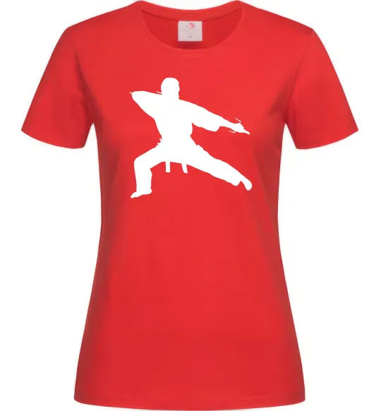 Жіноча футболка Метатель ножів Червоний фото