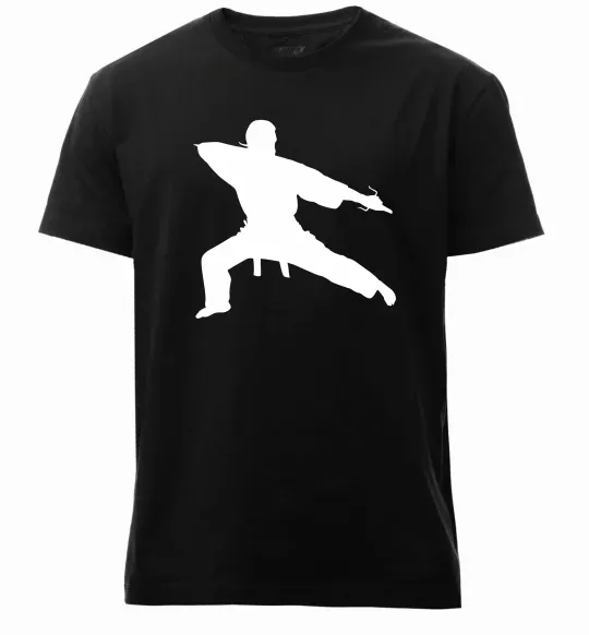 Мужская премиум футболка Метатель ножів Черный фото