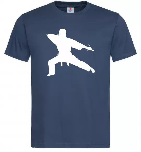 Мужская футболка Метатель ножів Темно-синий фото