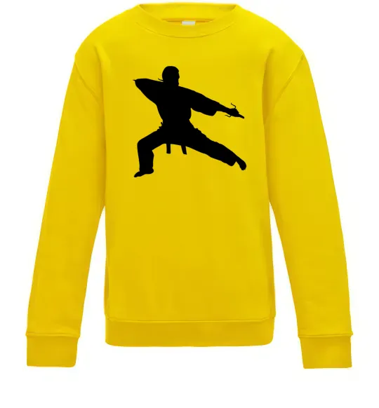 Детский Свитшот Метатель ножів Солнечно желтый фото